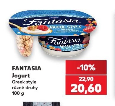 FANTASIA Jogurt Greek style různé druhy 100 g