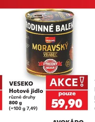VESEKO Hotové jídlo