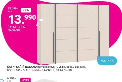 ŠATNÍ SKŘÍŇ NAGANO