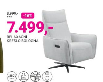 RELAXAČNÍ KŘESLO BOLOGNA