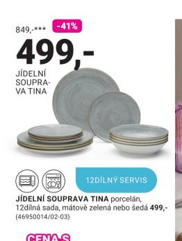 JÍDELNÍ SOUPRAVA TINA