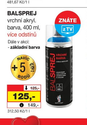 BALSPREJ vrchní akryl.