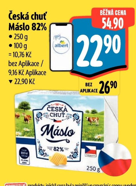 Česká chuť Máslo 82%