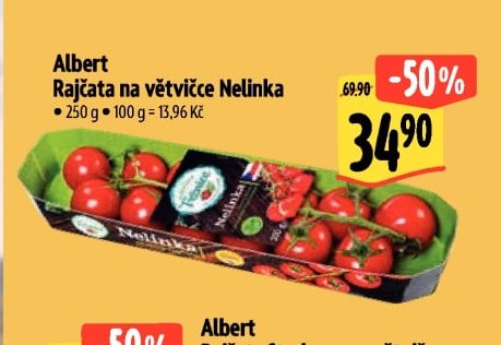 Albert Rajčata na větvičce Nelinka