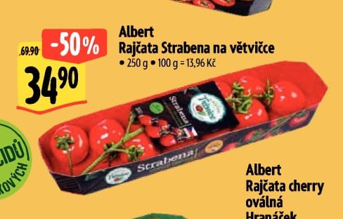 Albert Rajčata Strabena na větvičce