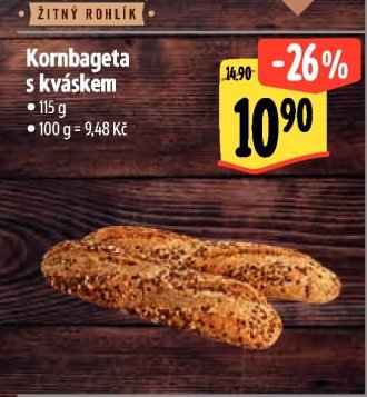 Kornbageta s kváskem