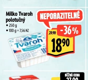 Milko Tvaroh polotučný