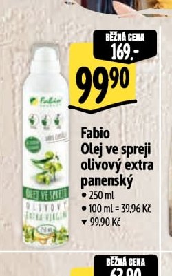 Fabio Olej ve spreji olivový extra panenský