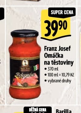 Franz Josef Omáčka na těstoviny