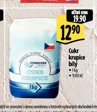 Cukr krupice bílý
