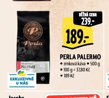 Perla Palermo zrnková káva