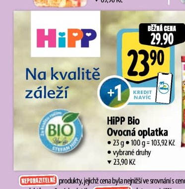 HiPP Bio Ovocná oplatka