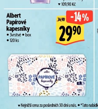 Albert Papírové kapesníky