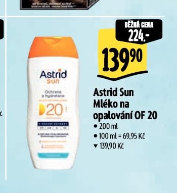 Astrid Sun Mléko na opalování OF 20