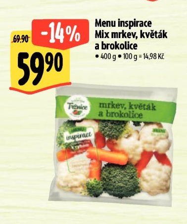 Menu inspirace Mix mrkev, květák a brokolice