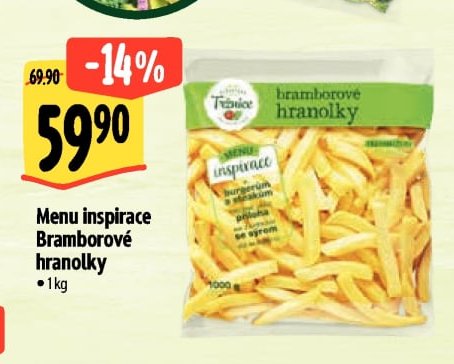 Menu inspirace Bramborové hranolky
