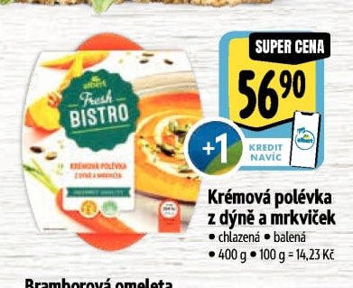 Krémová polévka z dýně a mrkviček