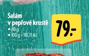 Salám v pepřové krustě