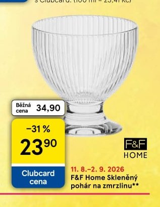 F&F Home Skleněný pohár na zmrzlinu
