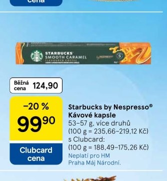 Starbucks by Nespresso Kávové kapsle 53-57 g