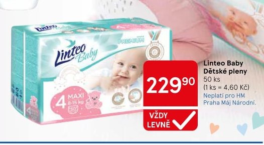 Linteo Baby Dětské pleny 50 ks