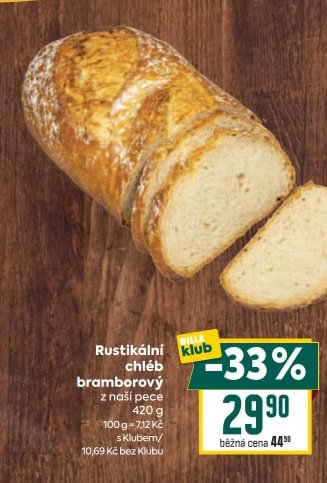 Rustikální chléb bramborový z naší pece