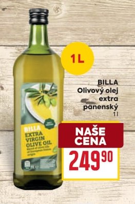 BILLA Olivový olej extra panenský 1 l