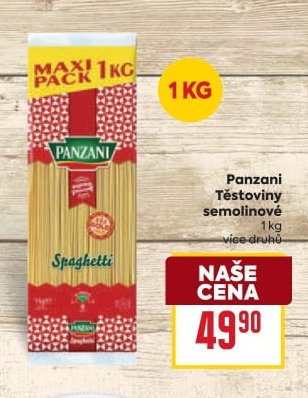 Panzani Těstoviny semolinové 1 kg