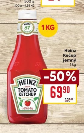 Heinz Kečup jemný 1 kg