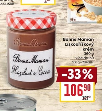 Bonne Maman Lískooříškový krém