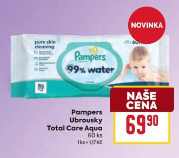 Pampers Ubrousky Total Care Aqua