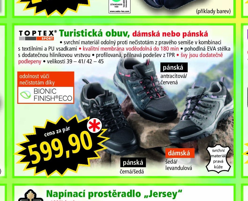 Turistická obuv, dámská nebo pánská