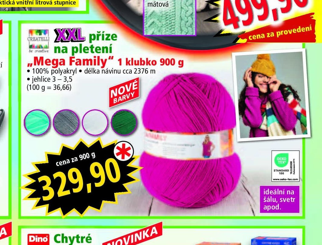 XXL příze na pletení „Mega Family“