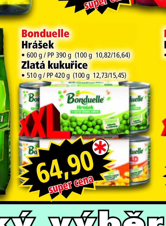 Bonduelle Hrášek / Zlatá kukuřice