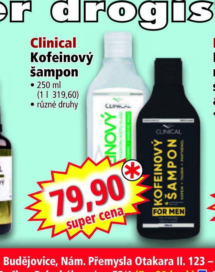 Clinical Kofeinový šampon