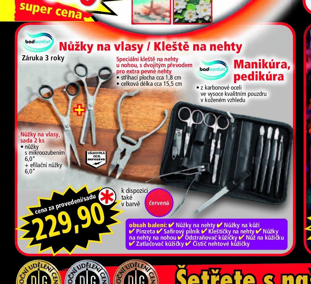 Nůžky na vlasy / Kleště na nehty