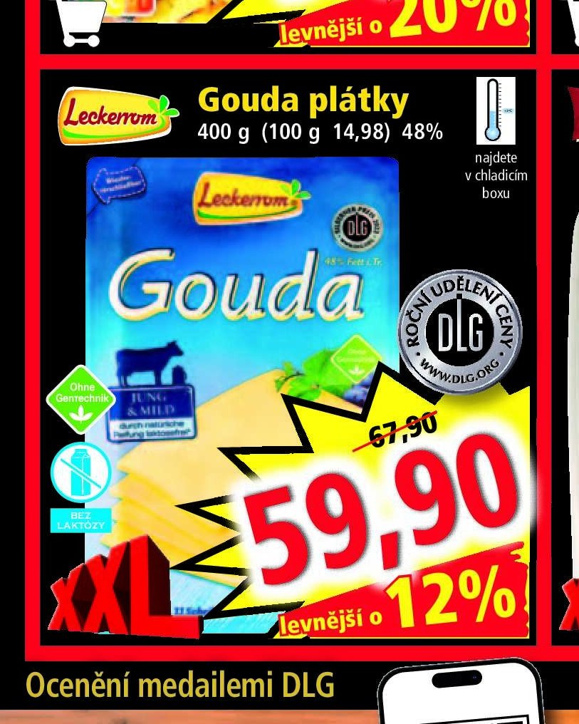 Gouda plátky