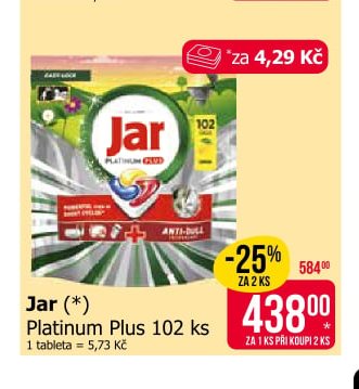 Jar Platinum Plus 102 ks