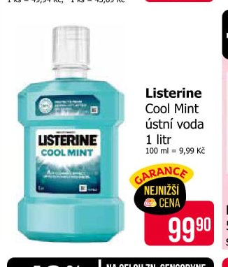 Listerine Cool Mint ústní voda 1 litr
