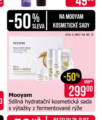 Mooyam 5dílná hydratační kosmetická sada