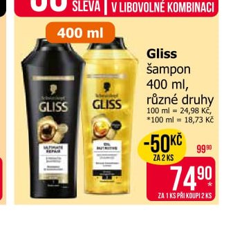 Gliss šampon 400 ml