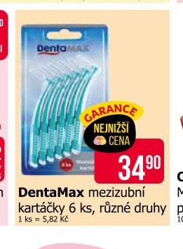 DentaMax mezizubní kartáčky 6 ks, různé druhy