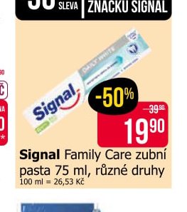 Signal Family Care zubní pasta 75 ml, různé druhy