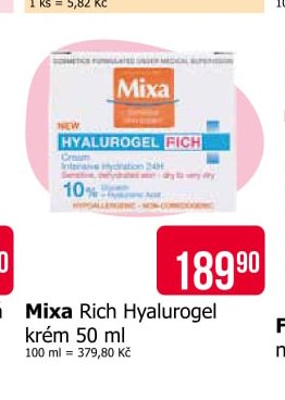 Mixa Rich Hyalurogel krém 50 ml