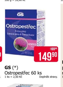 GS (*) Ostropestřec 60 ks