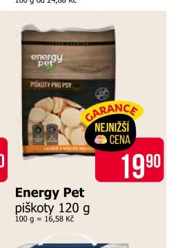 Energy Pet piškoty 120 g