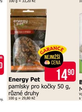 Energy Pet pamlsky pro kočky 50 g, různé druhy