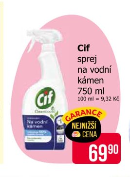 Cif sprej na vodní kámen