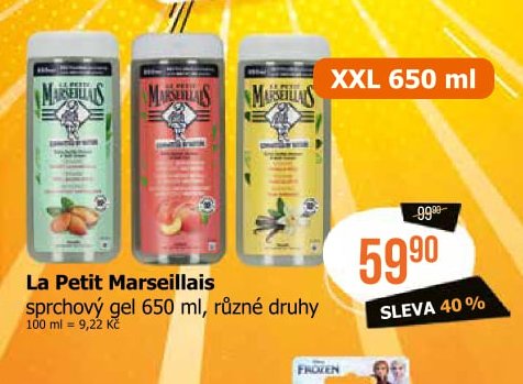 La Petit Marseillais sprchový gel 650 ml, různé druhy