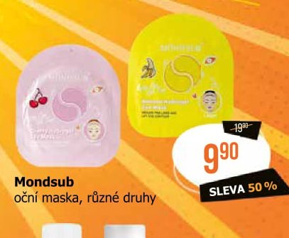 Mondsub oční maska, různé druhy
